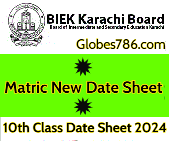 BISE Karachi Board 10th Class Date Sheet 2025
